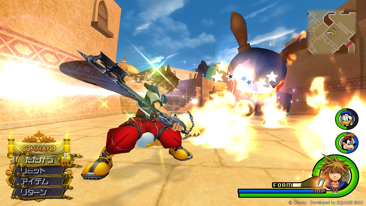 KINGDOM HEARTS II FINAL MIX ゲーム画面