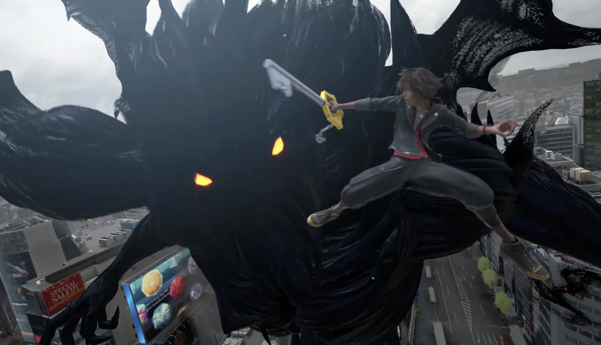KH4 ソラ 巨大ボス 空中戦