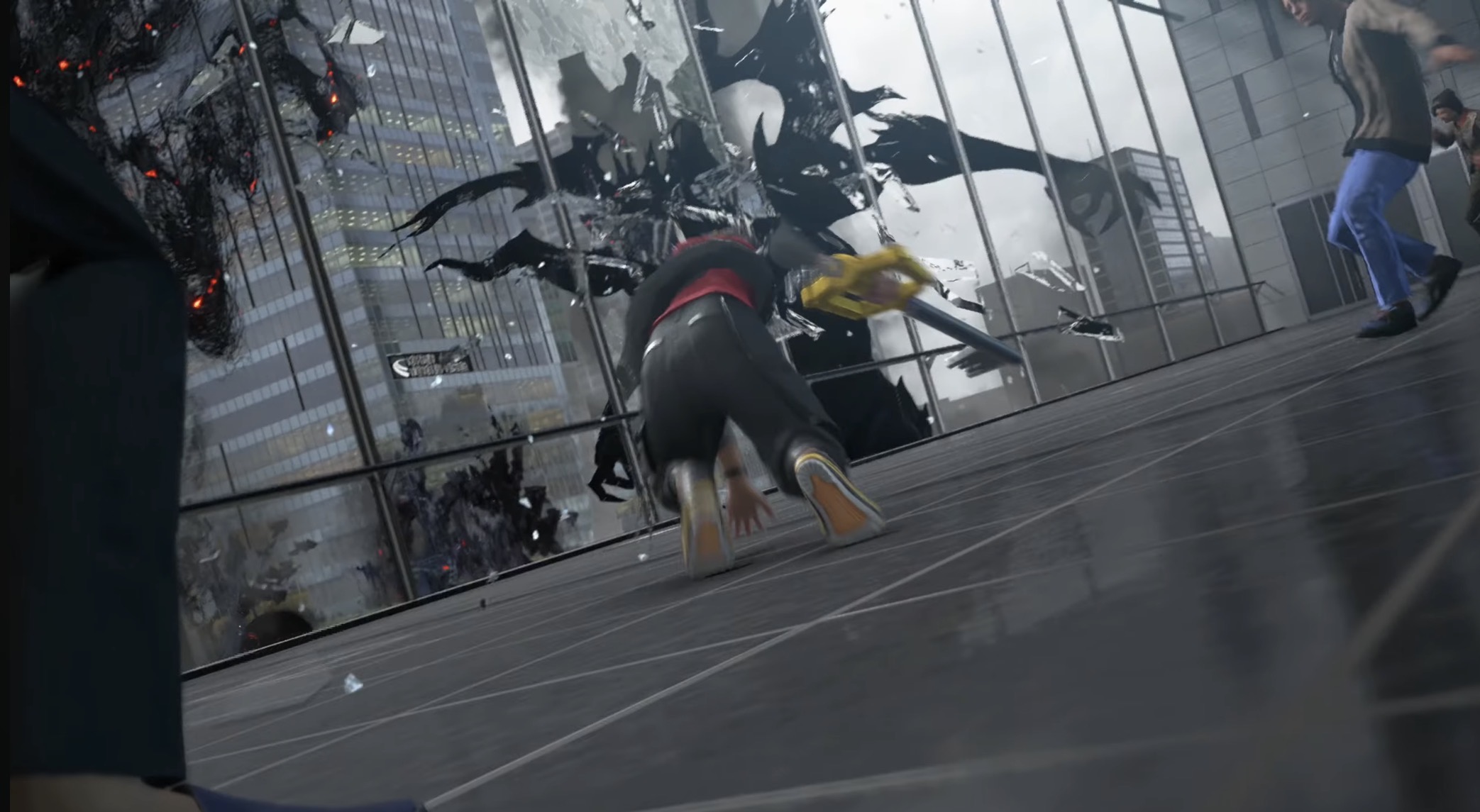 KH4 ソラ ガラスビルを駆け上がる