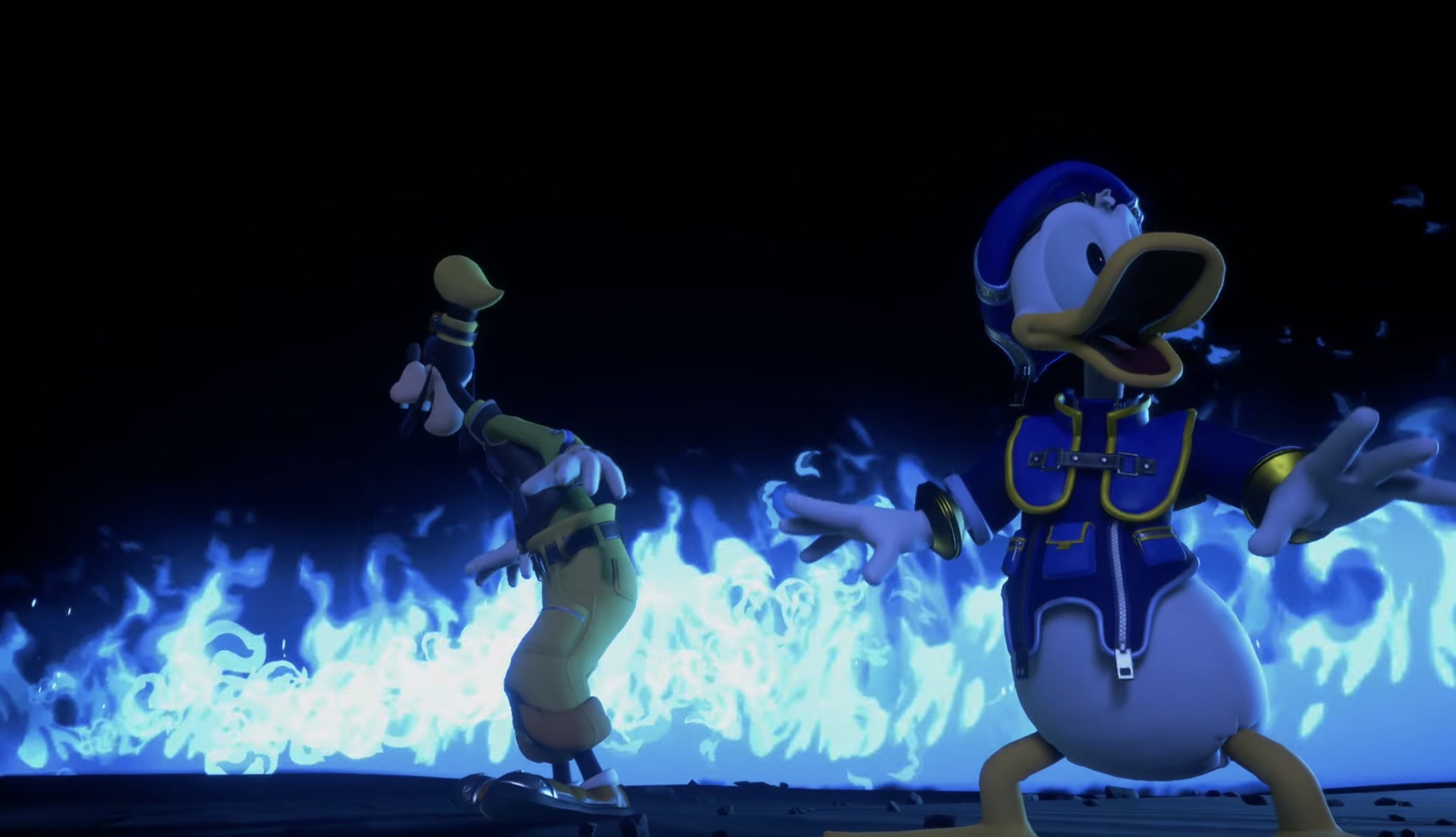 KH4 ドナルド グーフィー 冥界 青い炎