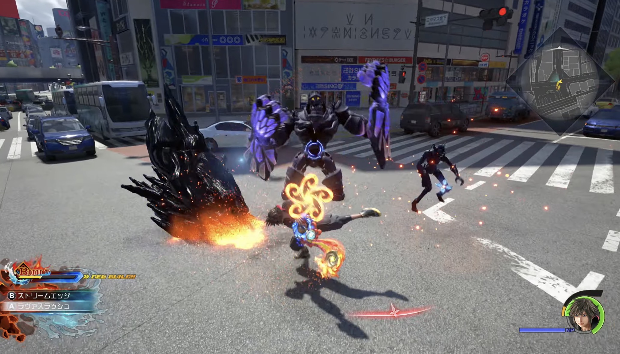KH4 渋谷スクランブル交差点 俯瞰バトル