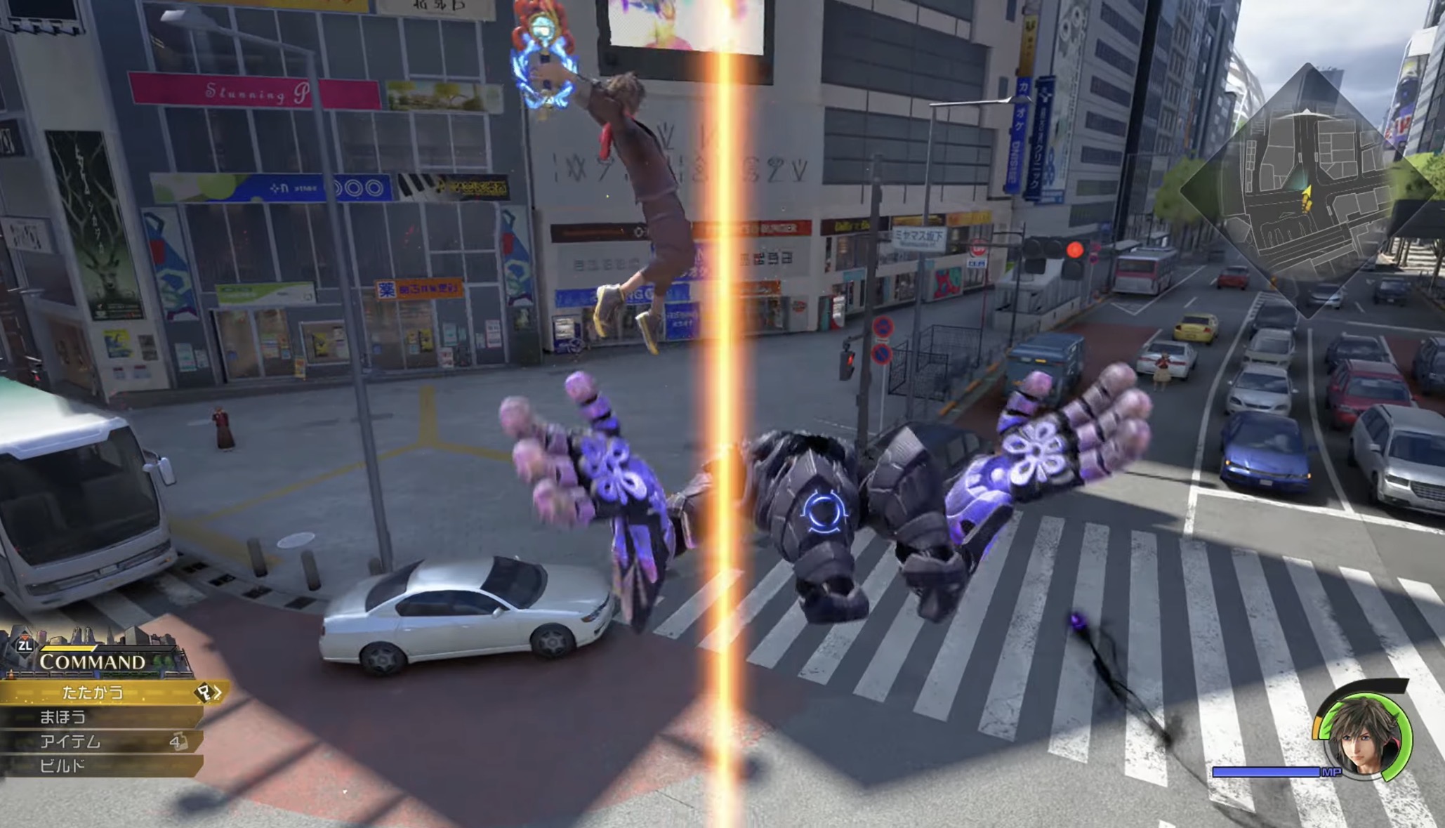 KH4 巨大ハートレス 炎エフェクト バトル