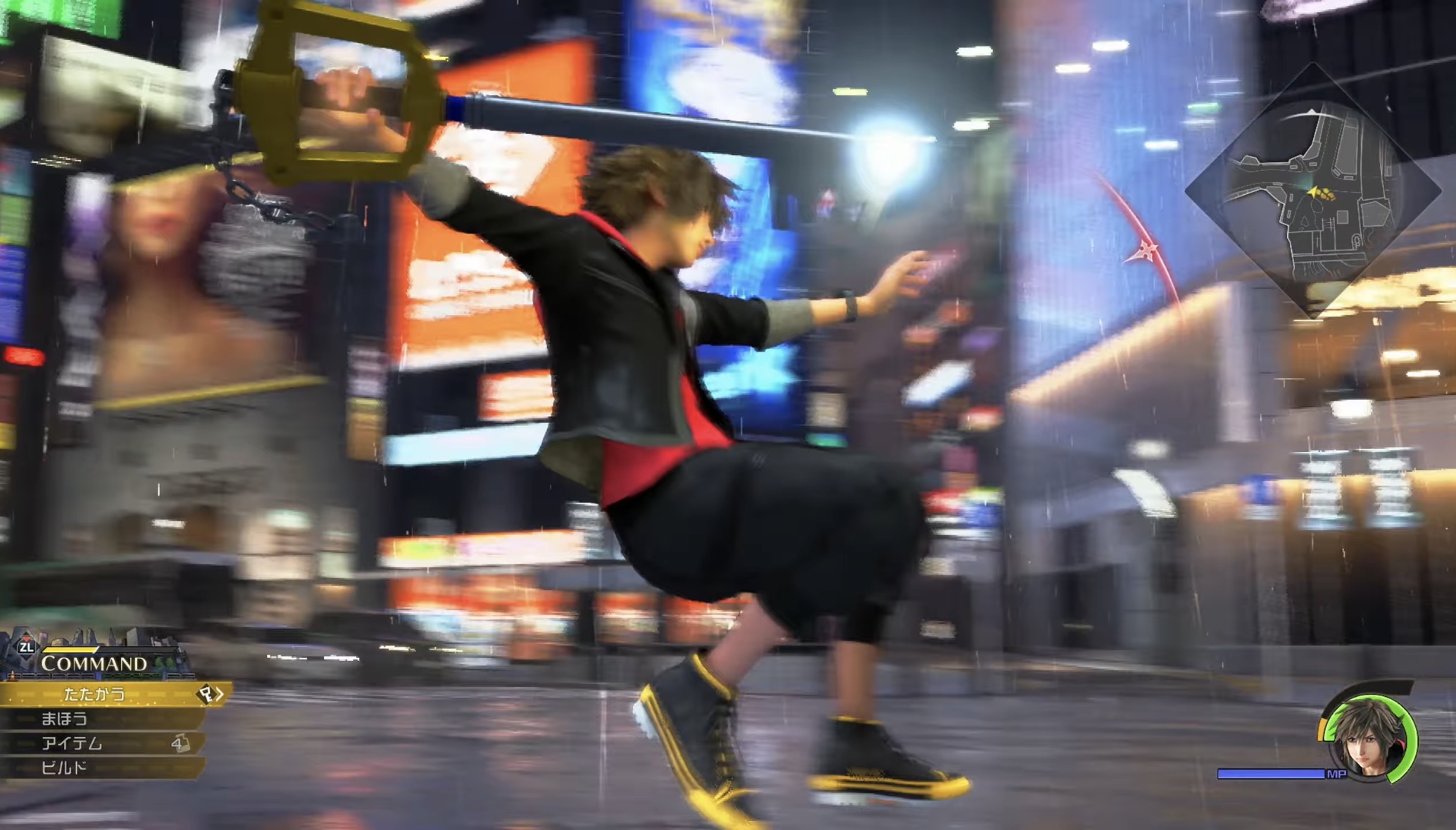 KH4 ソラ 赤フード衣装 バトル