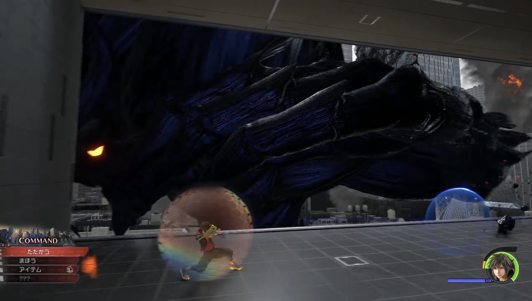 KH4 巨大ボス 頭部 接近戦